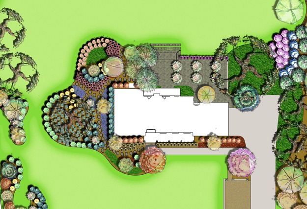 Private Residence Rain Garden - Viox and Viox